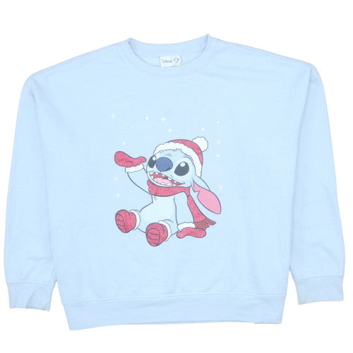 Disney Primark Women Blue Stitch XL Pullover Sweatshirt