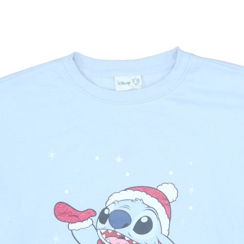 Disney Primark Women Blue Stitch XL Pullover Sweatshirt