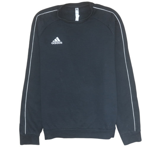 Adidas Mens Black Crew Neck Pullover Sweatshirt Size S