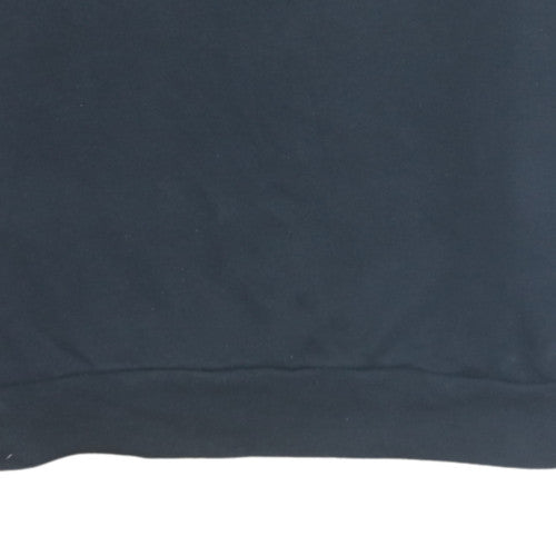 Adidas Mens Black Crew Neck Pullover Sweatshirt Size S