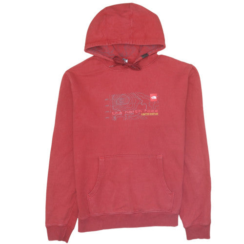 The North Face Men's Red Pullover Hoodie L Graphic Outdoor Sweatshirt