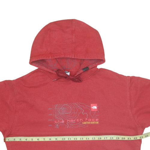 The North Face Men's Red Pullover Hoodie L Graphic Outdoor Sweatshirt