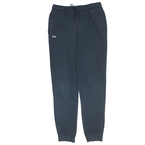 Under Armour Boys Black Jogger Sweatpants Size 158 Elastic Waist Casual