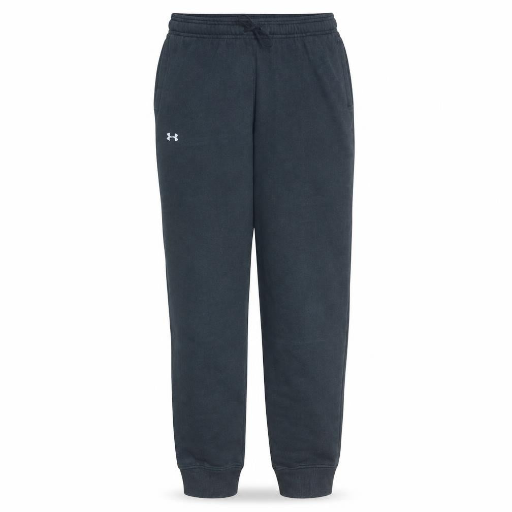 Under Armour Boys Black Jogger Sweatpants Size 158 Elastic Waist Casual