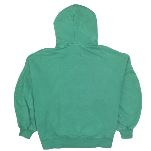 Puma Women’s Green Pullover Hoodie Size L Relaxed Fit Fleece Sweatshirt