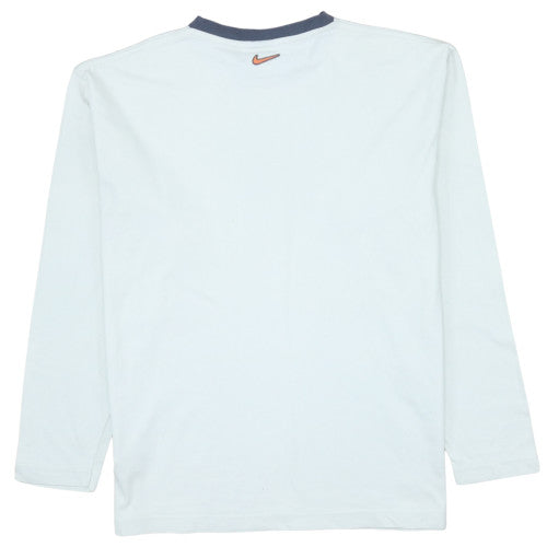 Nike Men's White Long Sleeve Retro 71 Logo T-Shirt XL