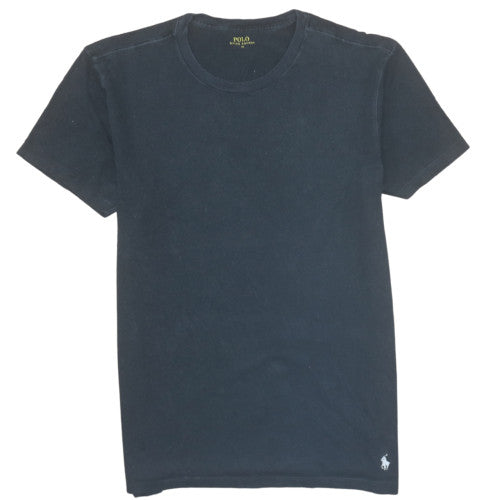 Ralph Lauren Men Black Cotton Crew Neck Short Sleeve T-Shirt M