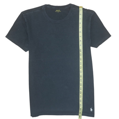 Ralph Lauren Men Black Cotton Crew Neck Short Sleeve T-Shirt M