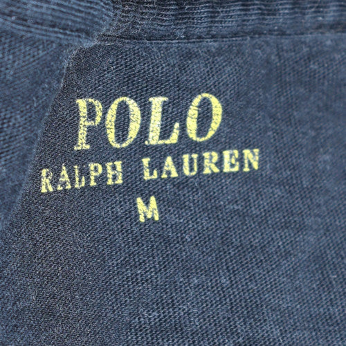 Ralph Lauren Men Black Cotton Crew Neck Short Sleeve T-Shirt M