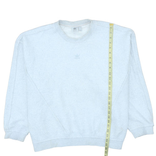 Adidas Women's White Crew Neck Sweatshirt Size 20 Relaxed Fit