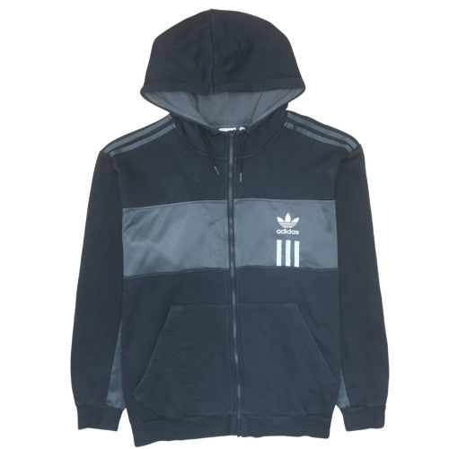 Adidas Mens Black 2XL Full Zip Hoodie Sweatshirt