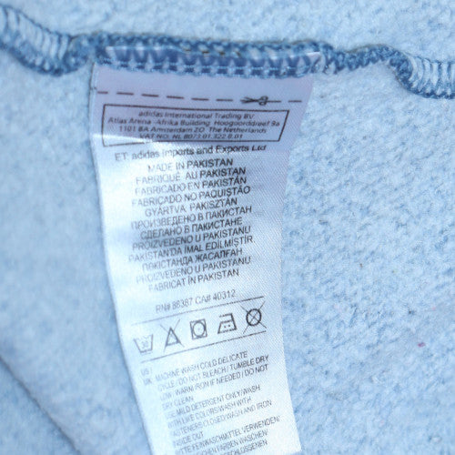 Adidas Women Blue 1/4 Zip Pullover Sweatshirt M