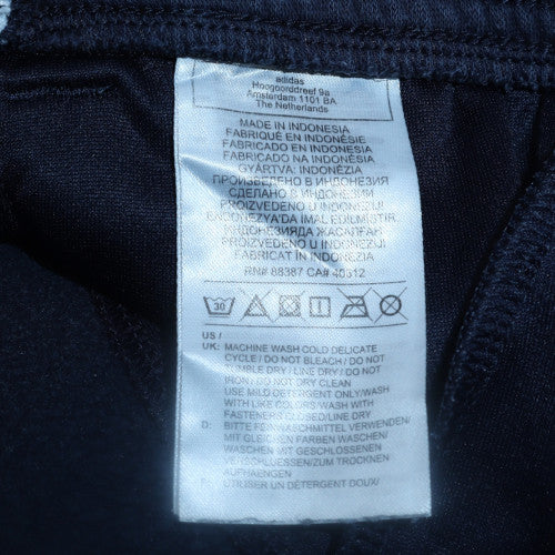 Adidas Women's Blue Jogger Sweatpants L Elastic Waist Fleece