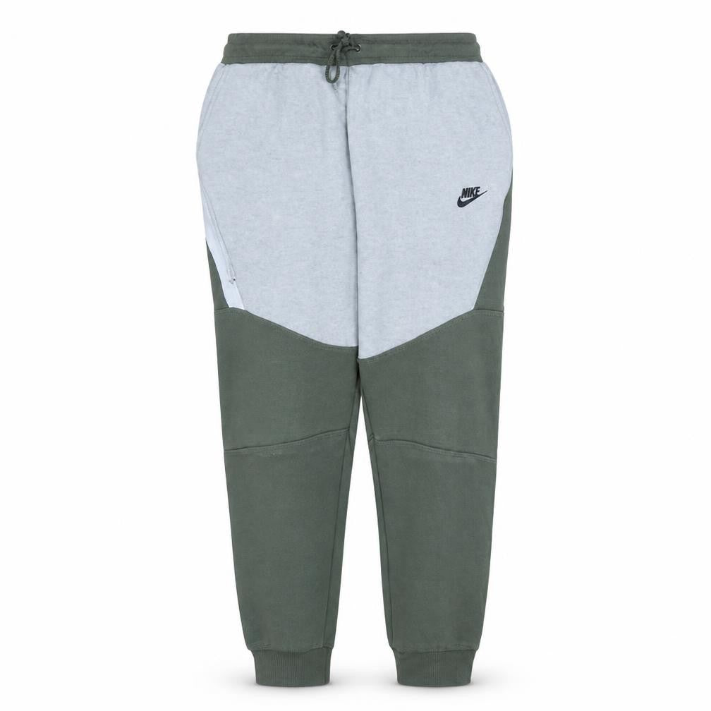 Front view of Nike women’s 2xl grey green jogger sweatpants with logo