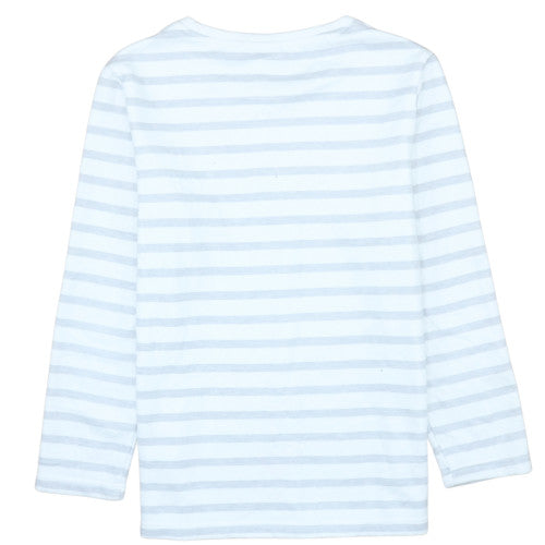 Disney Women White Striped Pullover Sweatshirt Size S Mickey Mouse