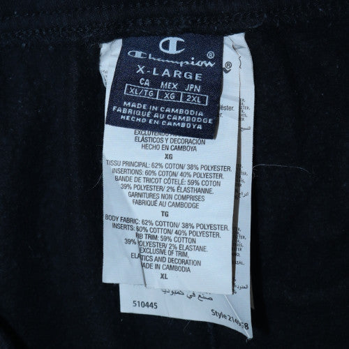 Champion Men's Black XL Fleece Lined Sweatpants