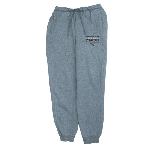 Puma Boys Grey Jogger Trousers 14 Years Elastic Waist Activewear
