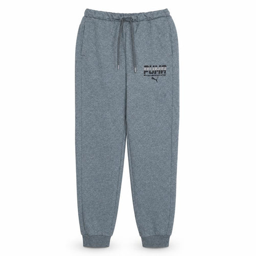 Puma Boys Grey Jogger Trousers 14 Years Elastic Waist Activewear