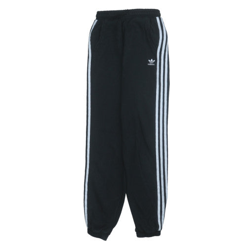 Adidas Womens Black Sweatpants Size 10 Fleece Elastic Waist Joggers