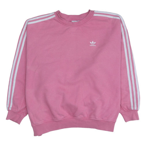 Adidas Women Pink Crew Neck Pullover Sweatshirt UK 10