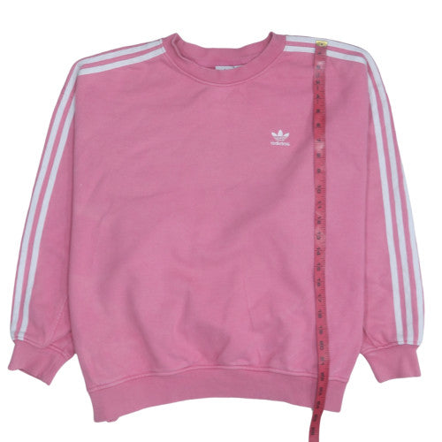 Adidas Women Pink Crew Neck Pullover Sweatshirt UK 10