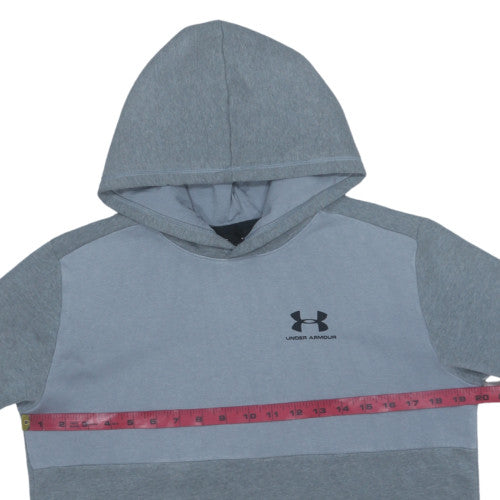 Under Armour Boys Grey Pullover Hoodie YXL ColdGear Loose Fit