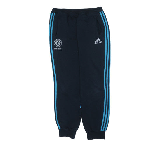 Adidas Men's Black Chelsea Sweatpants L Sports Tapered Fit