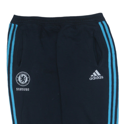 Adidas Men's Black Chelsea Sweatpants L Sports Tapered Fit