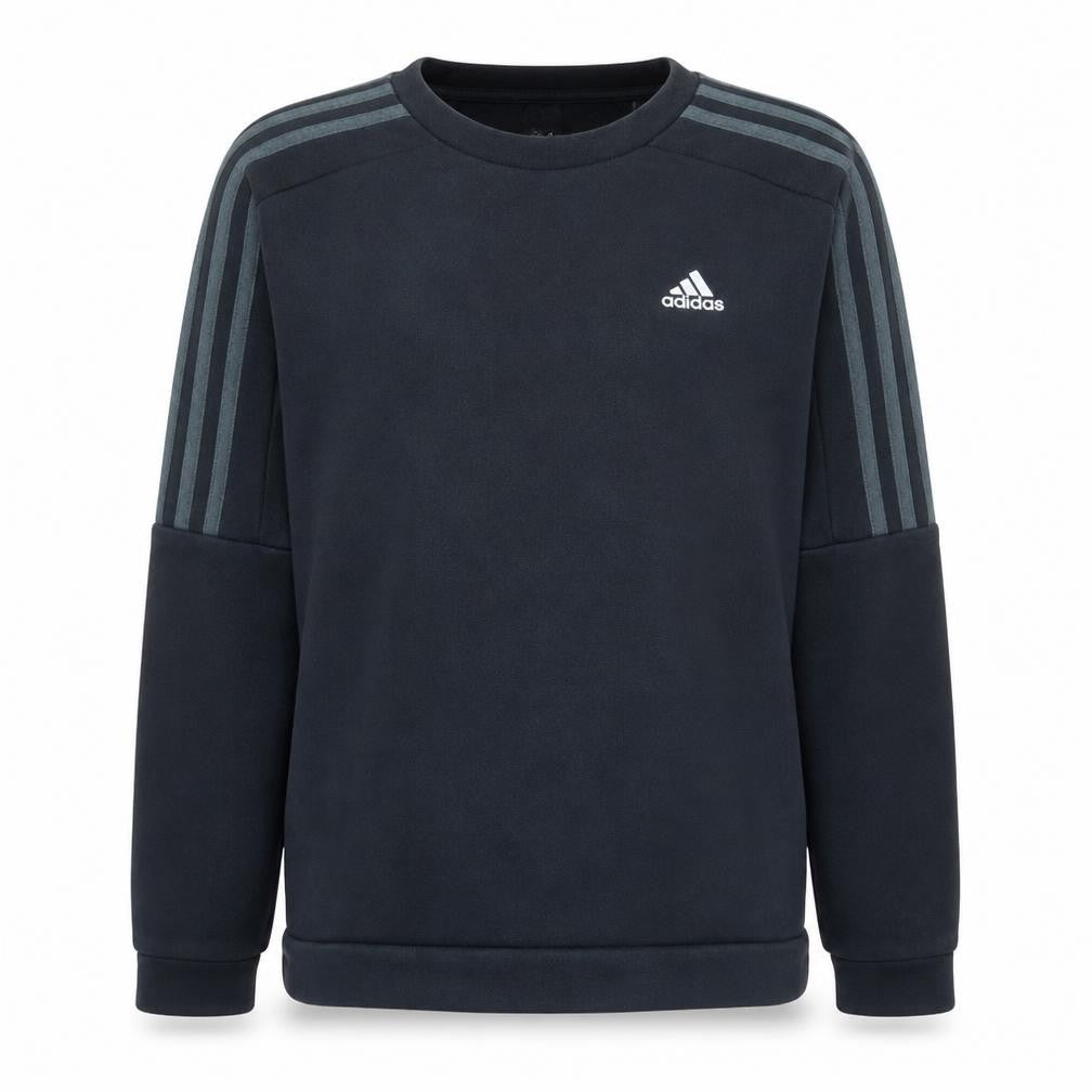 Front view of Adidas Men's Black M Pullover Crew Neck Sweatshirt
