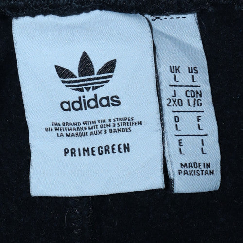 Adidas Mens Black Sweatpants L Jogger Cotton Blend Primegreen