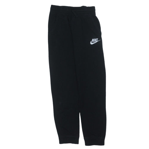 Nike Boys Black Jogger Trousers Size L 147-158cm Elastic Waist Pockets