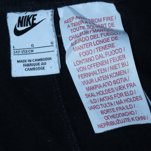 Nike Boys Black Jogger Trousers Size L 147-158cm Elastic Waist Pockets