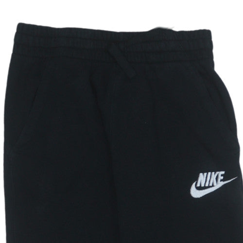 Nike Boys Black Jogger Trousers Size L 147-158cm Elastic Waist Pockets
