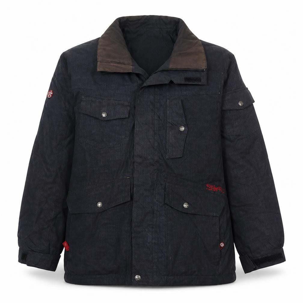Quiksilver Men's Black L Military Style Cotton Twill Jacket