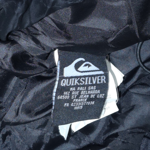 Quiksilver Men's Black L Military Style Cotton Twill Jacket