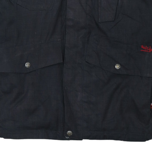 Quiksilver Men's Black L Military Style Cotton Twill Jacket