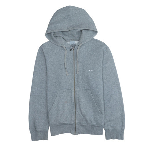Nike Men's Grey Full Zip Hoodie Small Fleece Sweatshirt