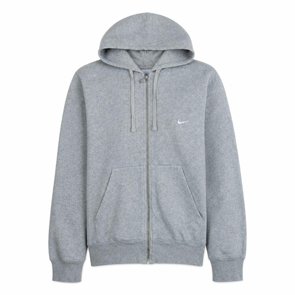 Nike Men's Grey Full Zip Hoodie Small Fleece Sweatshirt