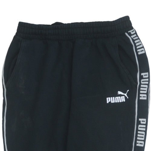 Puma Men's Black M Fleece Sweatpants Regular Fit Sports Trousers