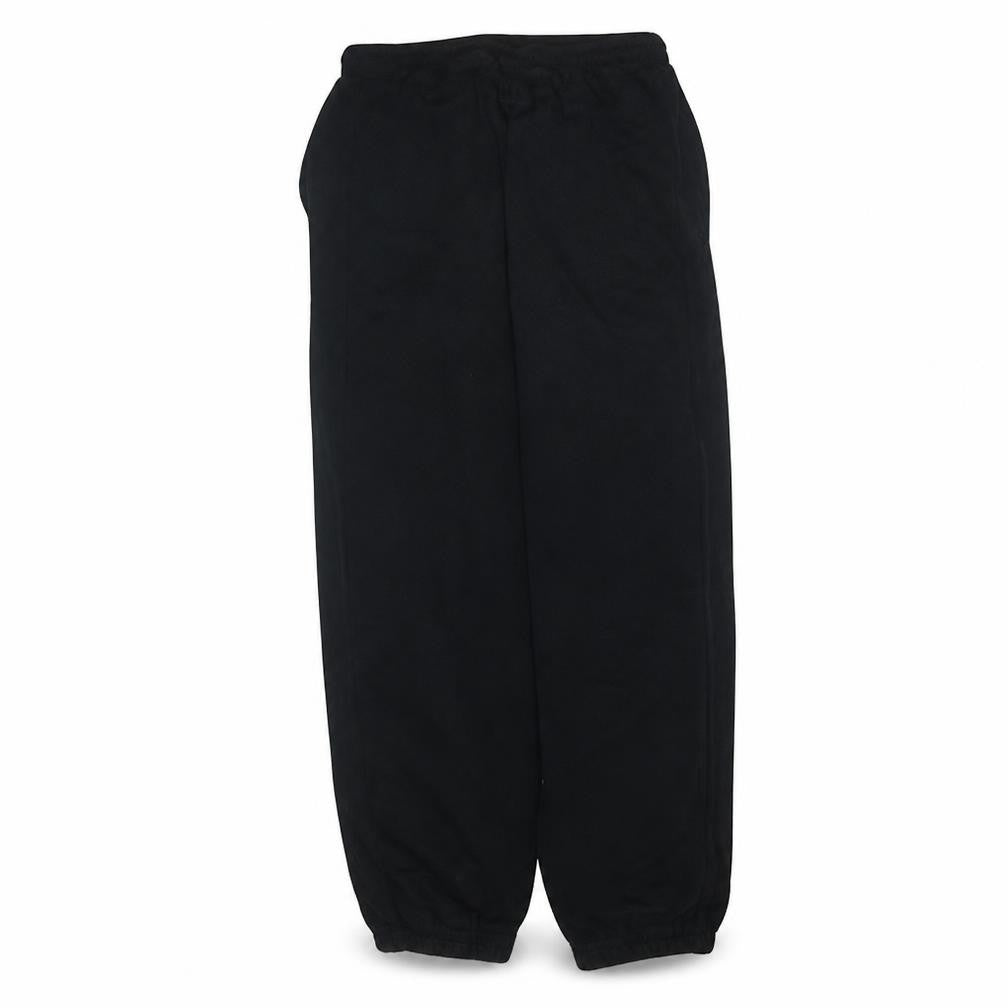 Front view of Nike Men's Black Fleece Sweatpants M Regular Fit Drawstring Joggers
