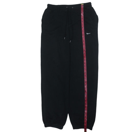 Nike Men's Black Fleece Sweatpants M Regular Fit Drawstring Joggers