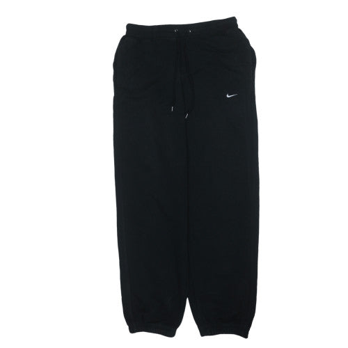 Nike Men's Black Fleece Sweatpants M Regular Fit Drawstring Joggers