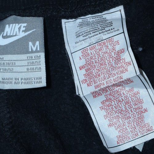 Nike Men's Black Fleece Sweatpants M Regular Fit Drawstring Joggers