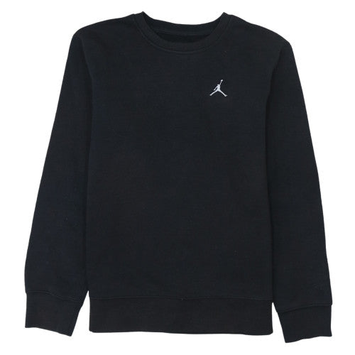 Jordan Boys Black Sweatshirt 13-15 Years Crew Neck Pullover Fleece
