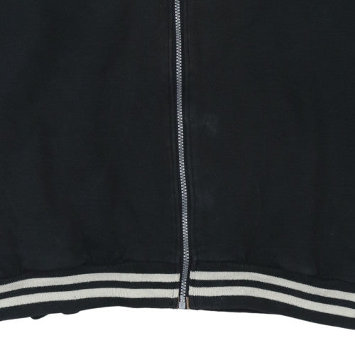 Kappa Men's Black XL Full Zip Hoodie Jacket with Logo