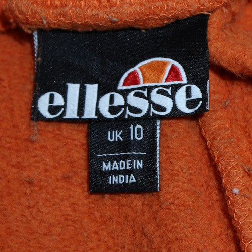 Ellesse Womens Orange Fleece Sweatpants Size 10 Regular Fit