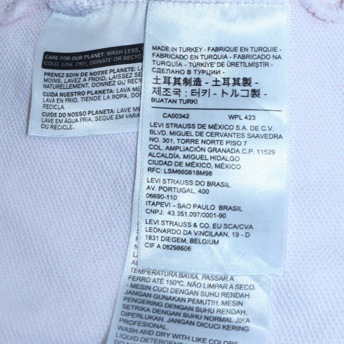 Levi's Women Pink Pullover Hoodie Size S Cotton Regular Fit