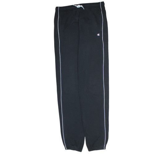Champion Boys Black 2XL Jogger Trousers with Side Stripe and Drawstring