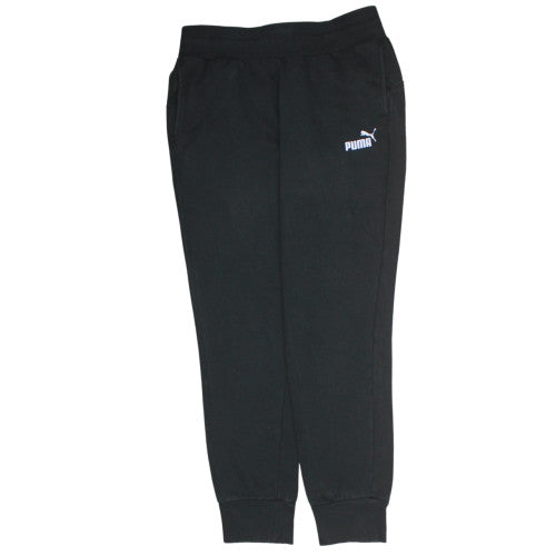Puma Womens Black Jogger Sweatpants Size S Elastic Waist Pockets
