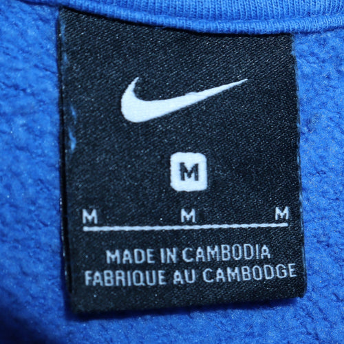Nike Men's Blue Pullover Hoodie Size M Sports Fleece Sweatshirt
